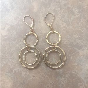 Free People Jewelry - Free People Circular Dangle Gold-Tone Earrings Free People Jewelry - Free People Circular Dangle Gold-Tone Earrings